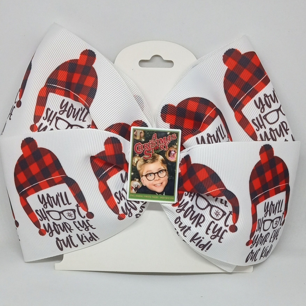 Red and Black Plaid A Christmas Story Bow